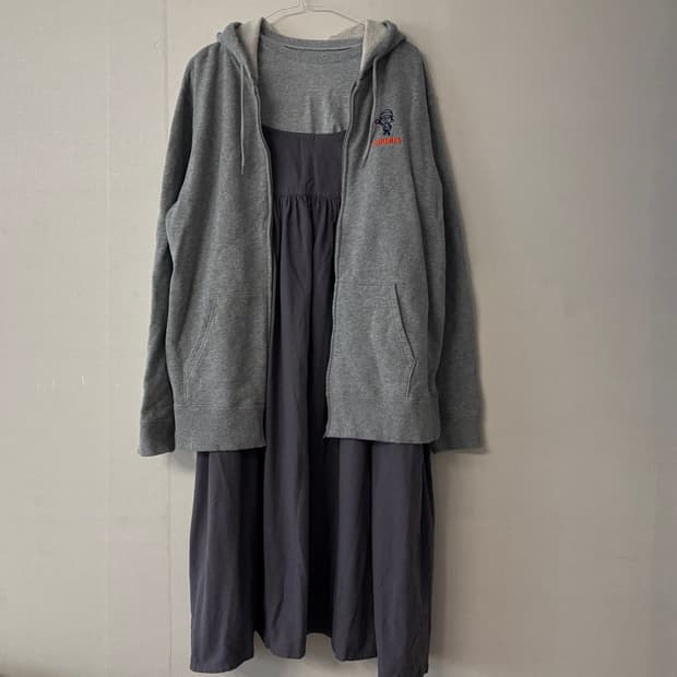 세트 ~후드집업 끈원피스 반팔티