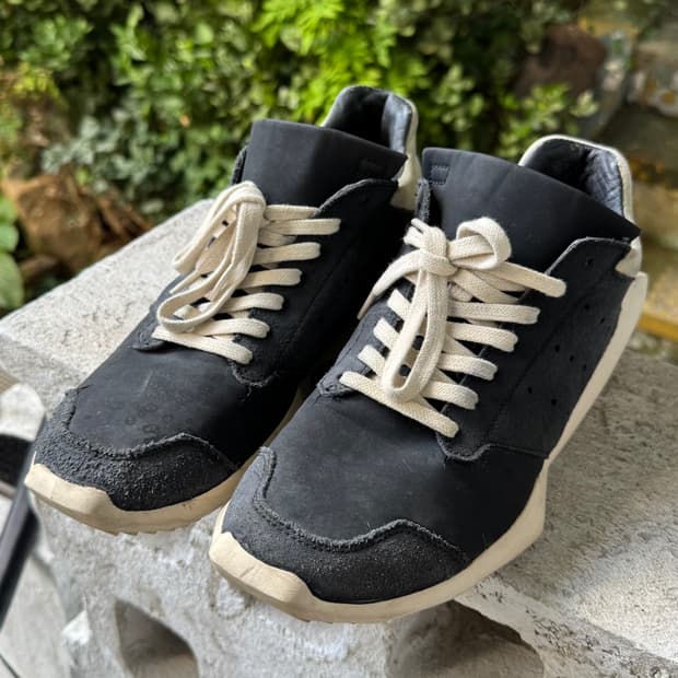 릭오웬스 14fw 테크러너 검흰 (UK7 250-255)