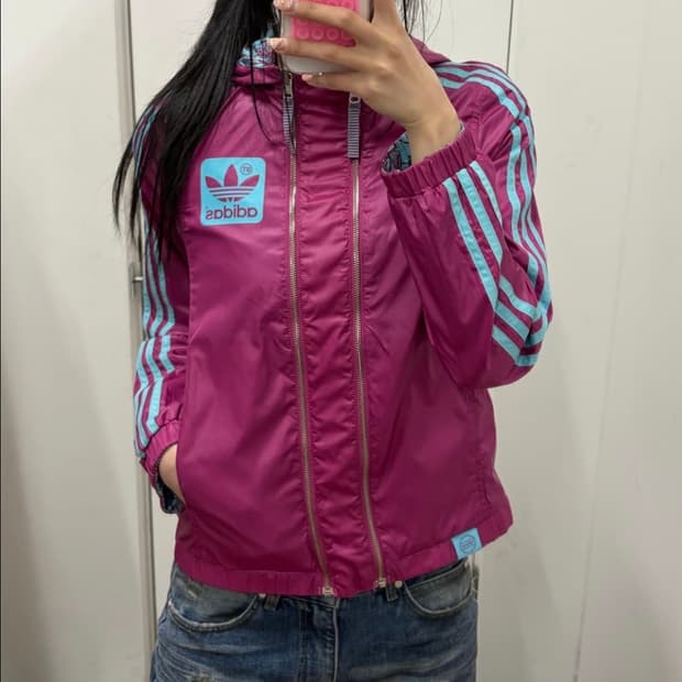 (희귀) 아디다스 올드스쿨 리버시블 바람막이