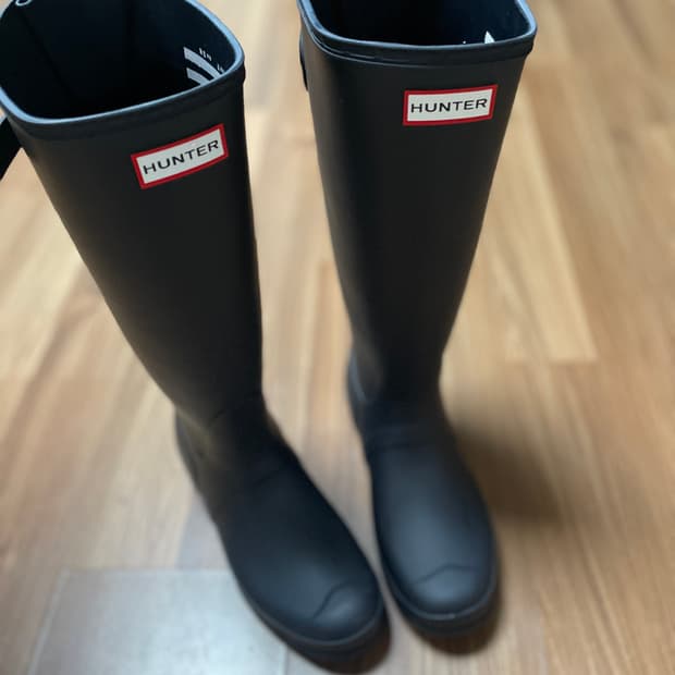 [헌터] 우먼스 오리지널 백 어드저스터블 톨 레인부츠 WFT1001RMA