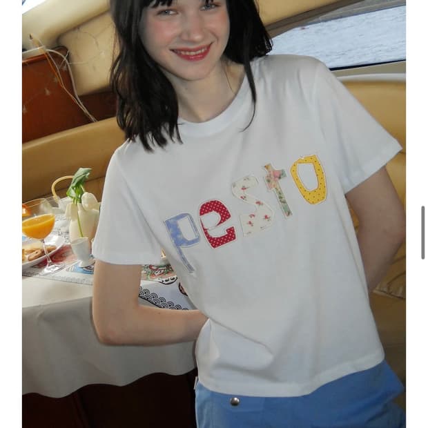 페스토 Patchwork t-shirt white
