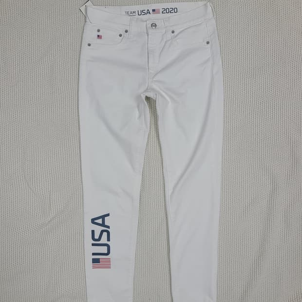 폴로 랄프로렌 x TEAM USA 2020 올림픽 White jeans