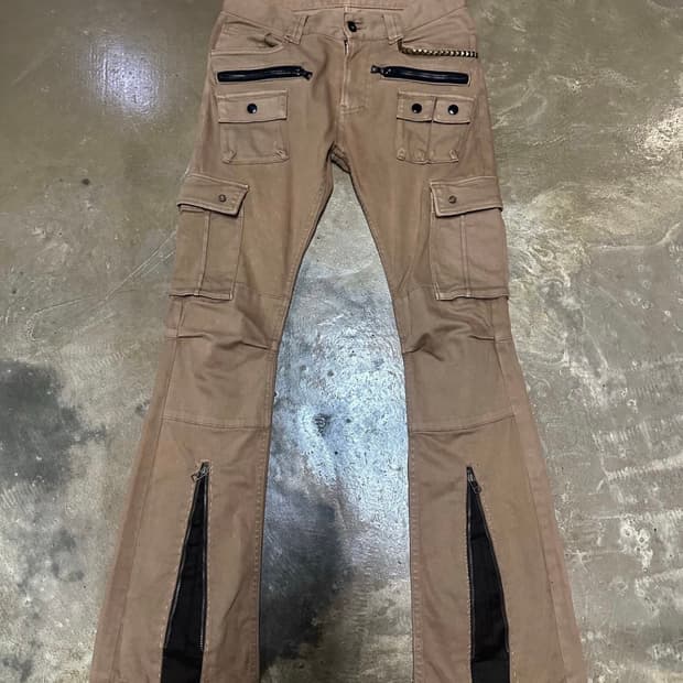 no id 2way zip gimmick cargo pants