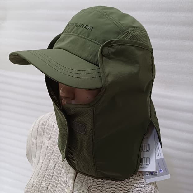제로그램 등산 스포츠 공용 메쉬 캡 모자 넥가드 새것 사랑봉봉