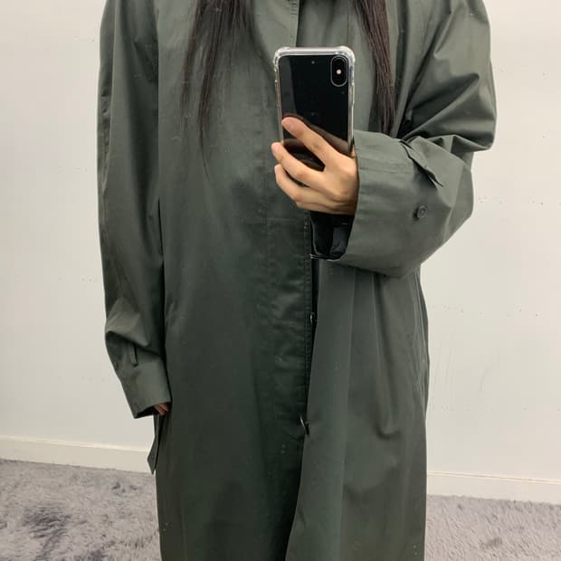 생로랑 90s 롱코트 (내피 탈부착 가능)