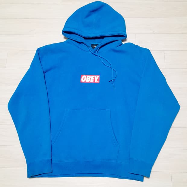 💥오베이 박스로고 후디 (L) 
