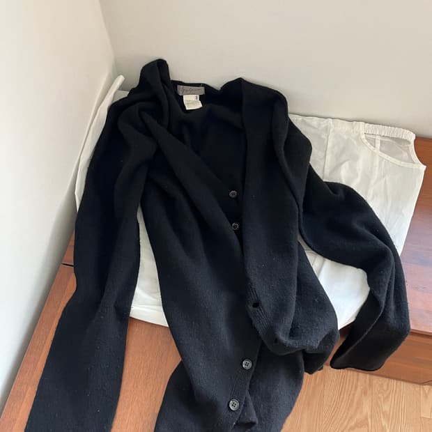 yohji yamamoto 90s wool cardigan