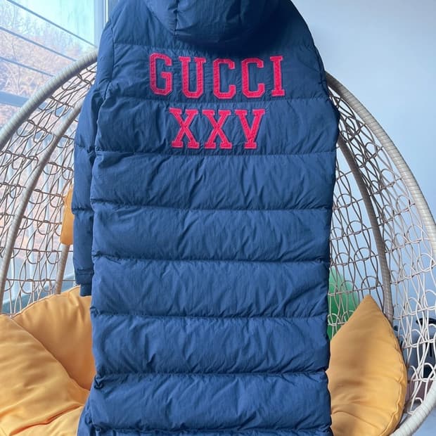 구찌 MLB 콜라보 롱 패딩