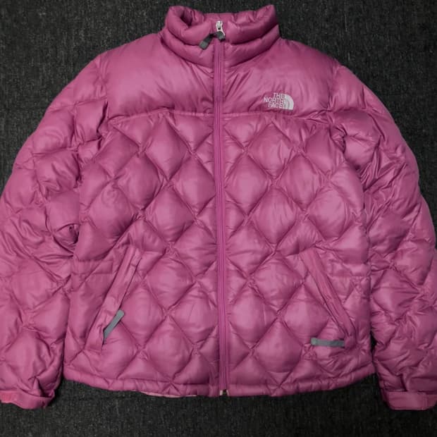 노스페이스 600 패딩 핑크