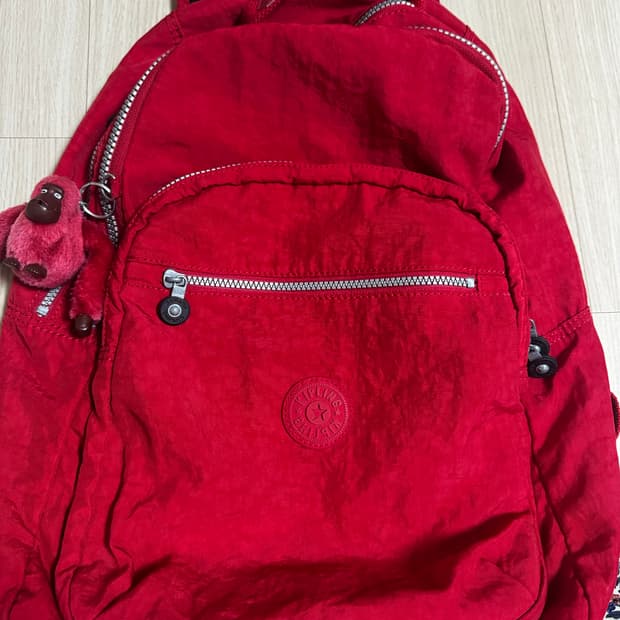 키플링 백팩 레드