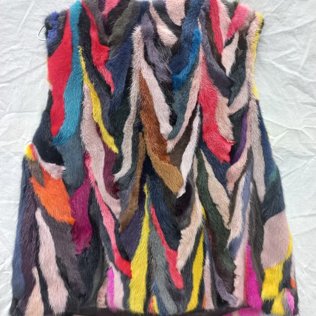 유로컬렉션 밍크 배색 베스트 (여 100)