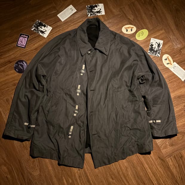 Armani collezioni 밀리티리 버튼 코트