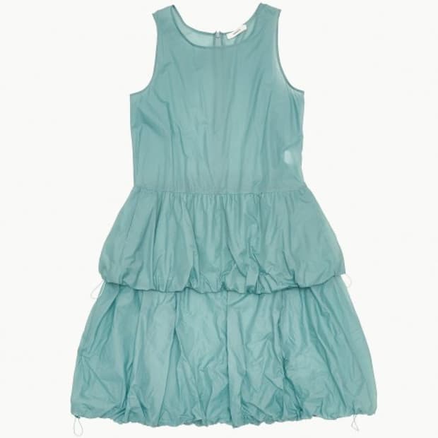 아모멘토 스트링 볼륨 드레스 스카이블루