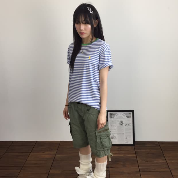 Polo Ralph Lauren Stripe Navy Tee