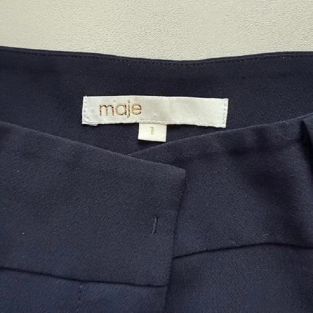 마쥬 여성 와이드 슬랙스 네이비 1사이즈