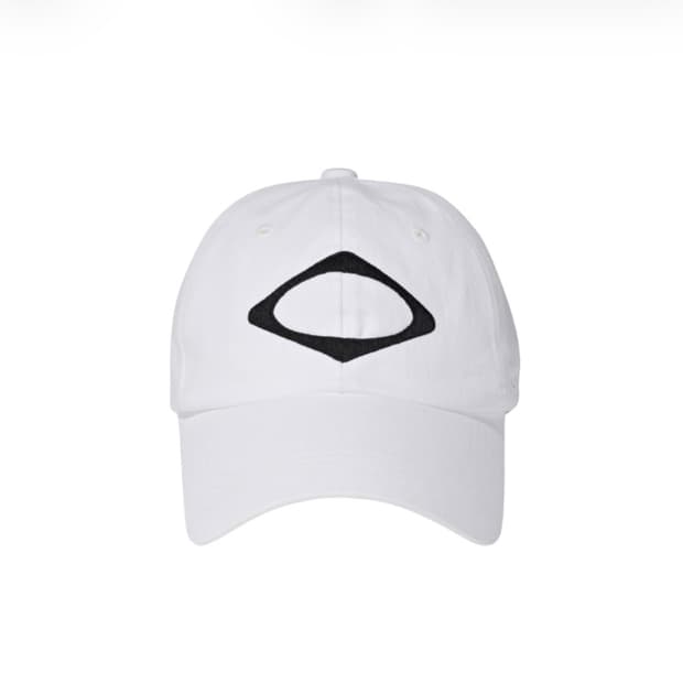미스치프 롬버스 볼캡 화이트