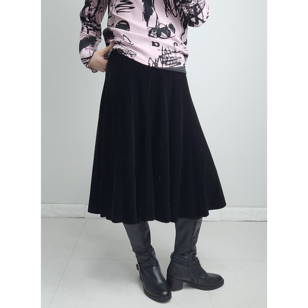 벨벳 스커트