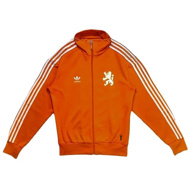 ADIDAS 네덜란드 트랙탑 오렌지 M
