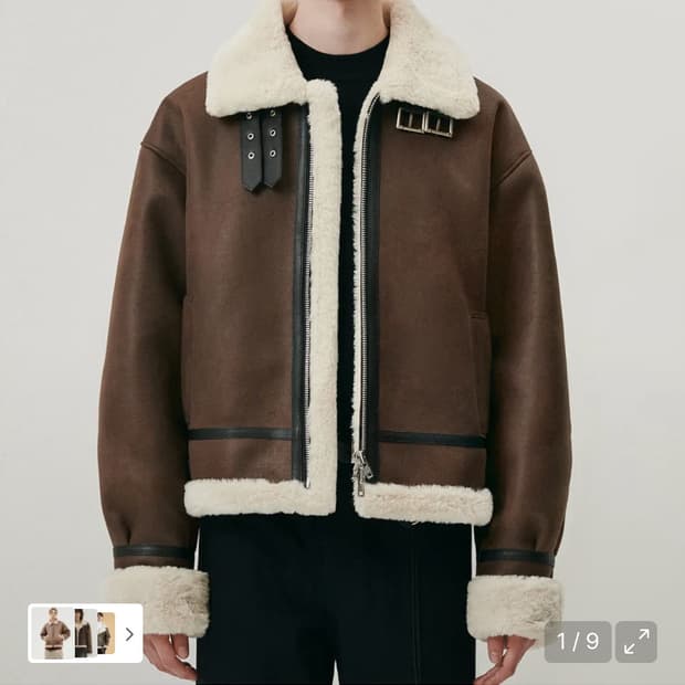 도프제이슨 무스탕 M 브라운 급처 1/3 가격 상태 최상