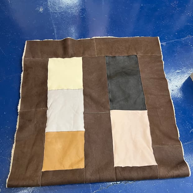 천연 양가죽 양털 무스탕 러그