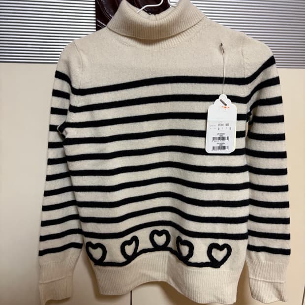 레니본 여성 스트라이프 니트 54사이즈 