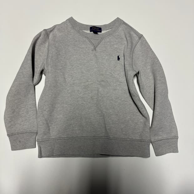 신형 라벨 폴로 랄프로렌 키즈 기모 맨투맨 130