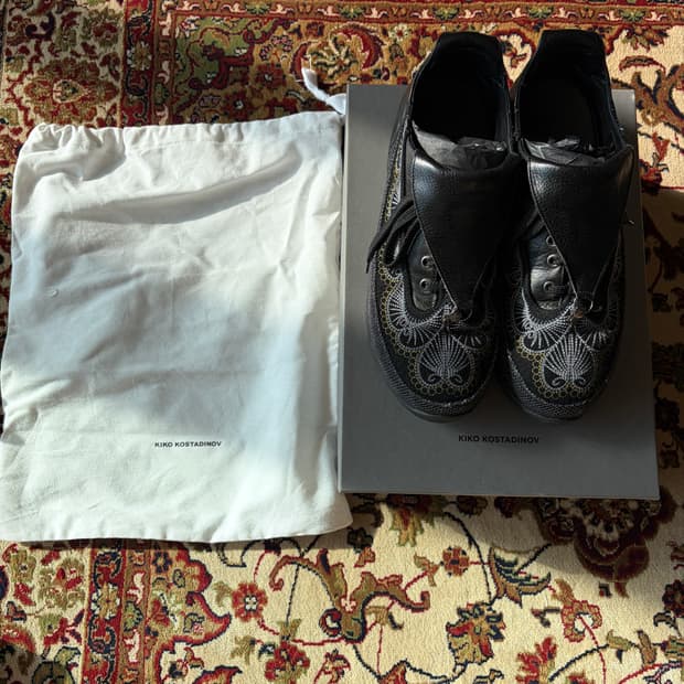 [42] 24fw 키코코스타디노브 찰리스 레이스 업 블랙