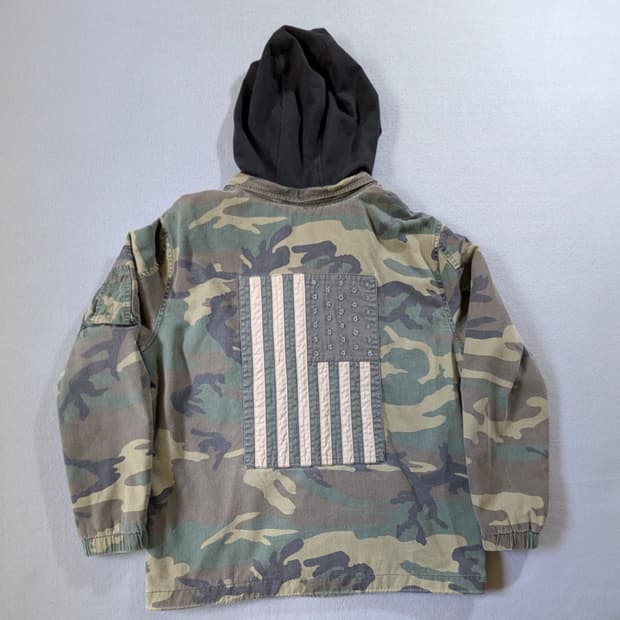 알파 인더스트리 우드랜드 카모 후드 야상