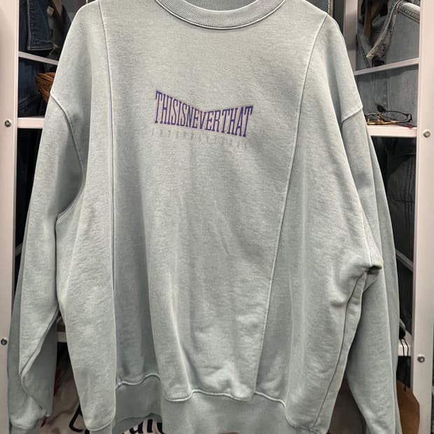 디스이즈네버댓 워싱 맨투맨 티셔츠