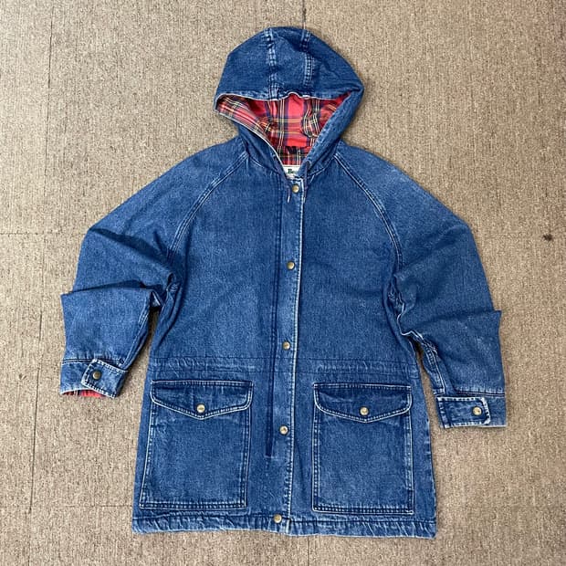 (S) 80s L.L.Bean 엘엘빈 데님 헌팅 자켓