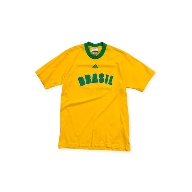 2002 한일 월드컵 아디다스 오피셜 브라질 반팔 티셔츠