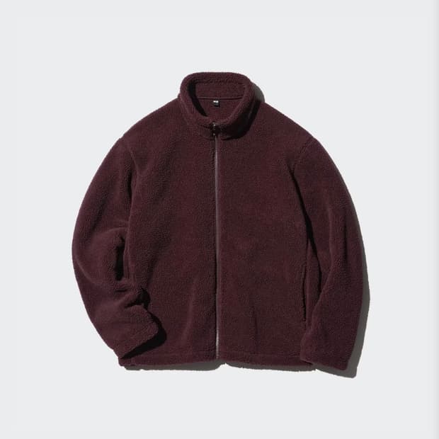 유니클로 보아 후리스 풀집재킷 와인(WINE) 색상 XL 105