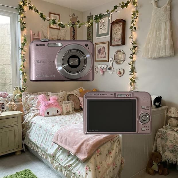 카시오 엑슬림 z1050 핑크 