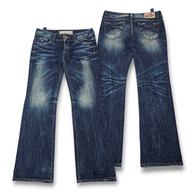 74 Cat Wash 캣워싱 부츠컷 청바지