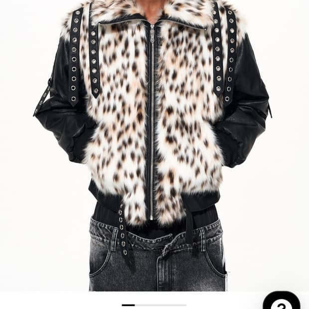 비엑세스 레더 자켓