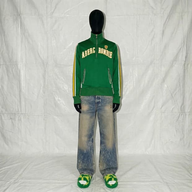 abercrombie half zip up jersey