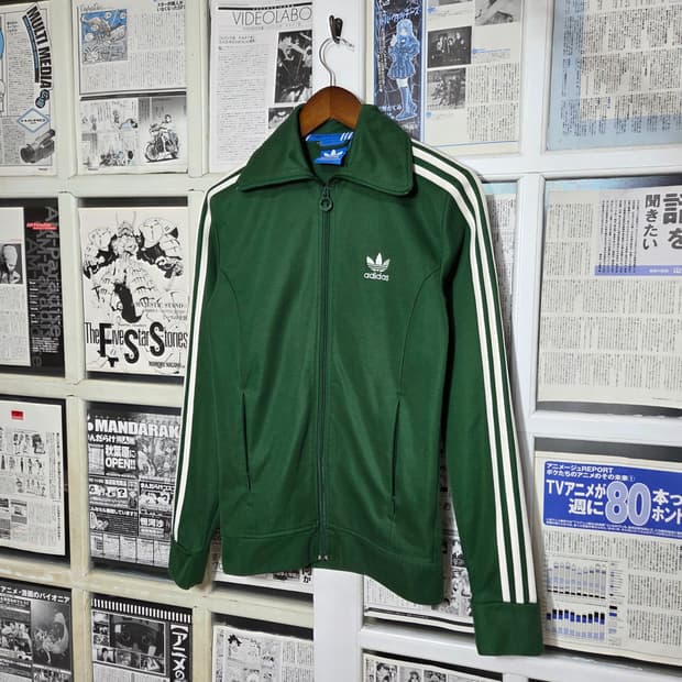 아디다스 유로파 그린 슬림핏 져지 트랙탑