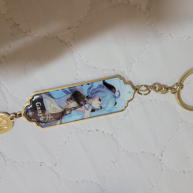 정품) 원신 감우 메탈 키링 팬던트