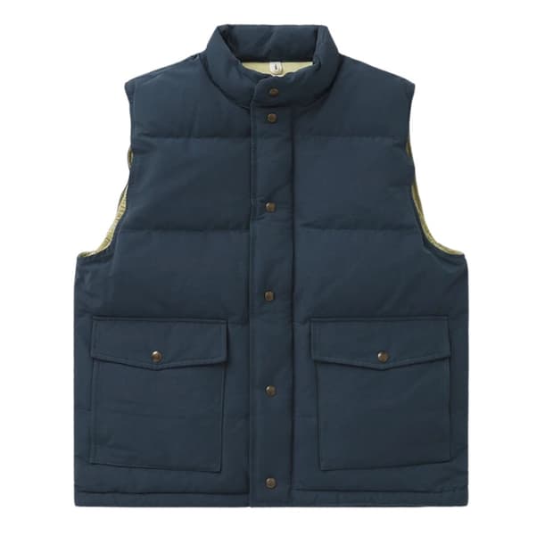 카키스 Trail Down Vest Blue Msize