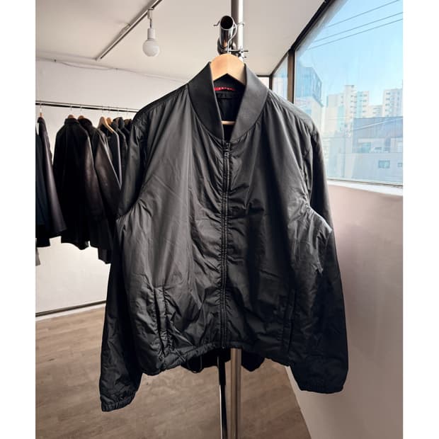 00's Black Tab Nylon Bomber (Olive)