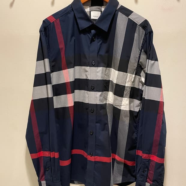 버버리 포플린 셔츠