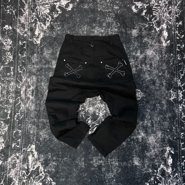 Bone Design Black Sarouel Pants