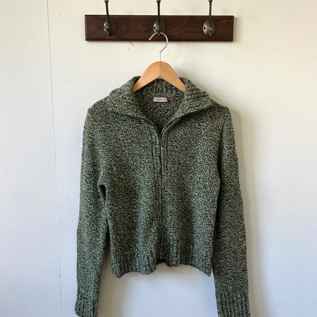 MAX&Co. 올리브 그린 니트집업