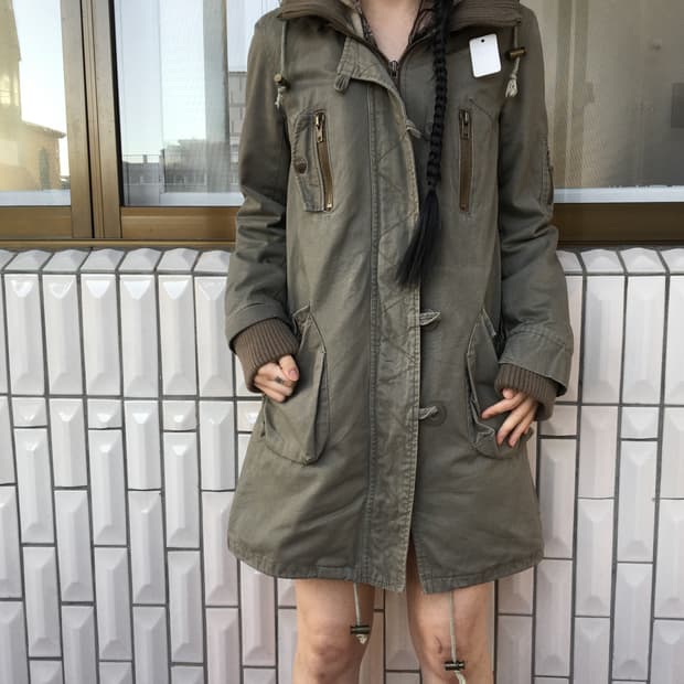 High neck filed jacket