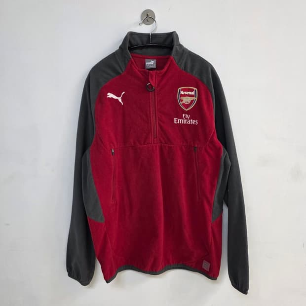 푸마 아스날 트레이닝탑 하프집업 후리스