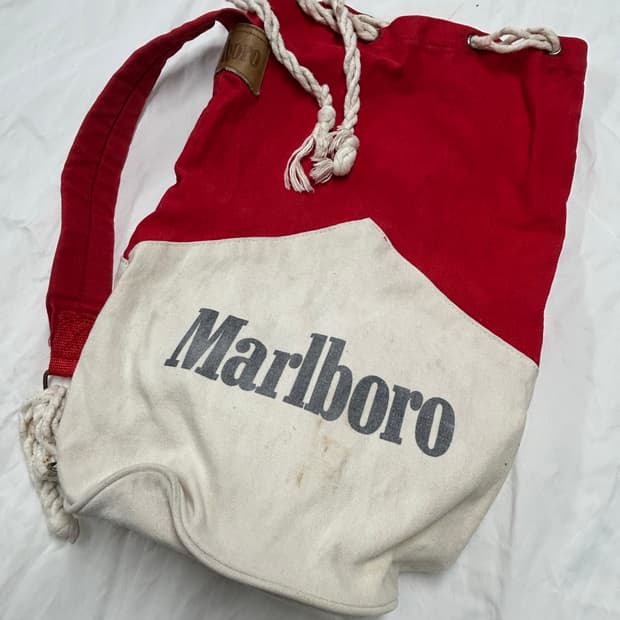 빈티지 Marlboro 캔버스 럭색