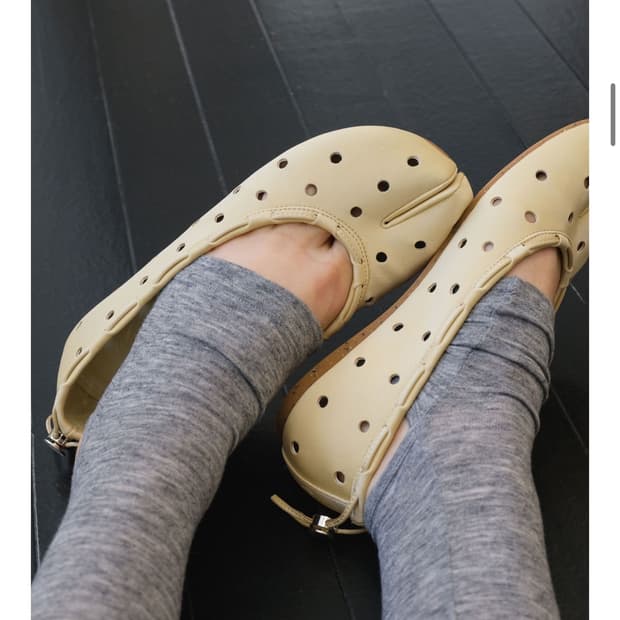 페이즈 Leather String Flat / cheese