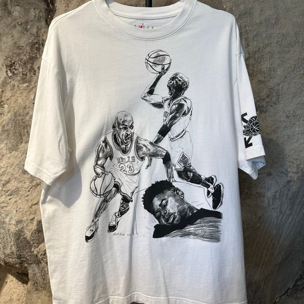 조던 x 오프화이트 반팔