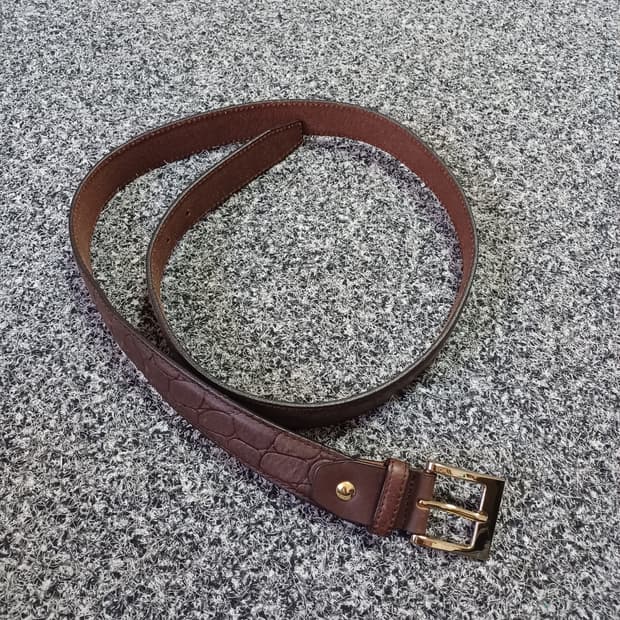 빈티지 패턴 가죽 벨트