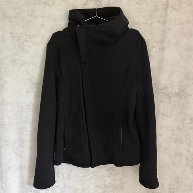 Vintage 하이넥 비대칭 사선자켓